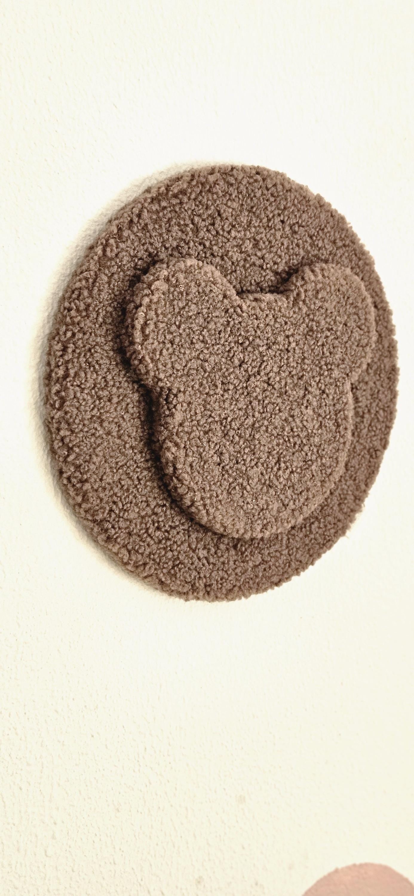 Beertje wanddecoratie taupe meerdere kleuren beschikbaar babykamer, boucle wanddecoratie, kinderkamer, babyroom