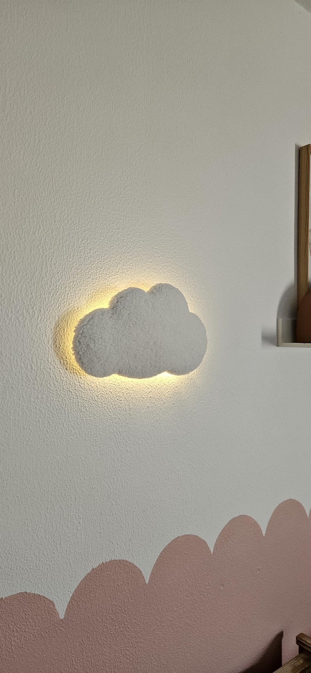 Medium Wolkenlamp – Handgemaakt LED Nachtlampje voor Babykamer