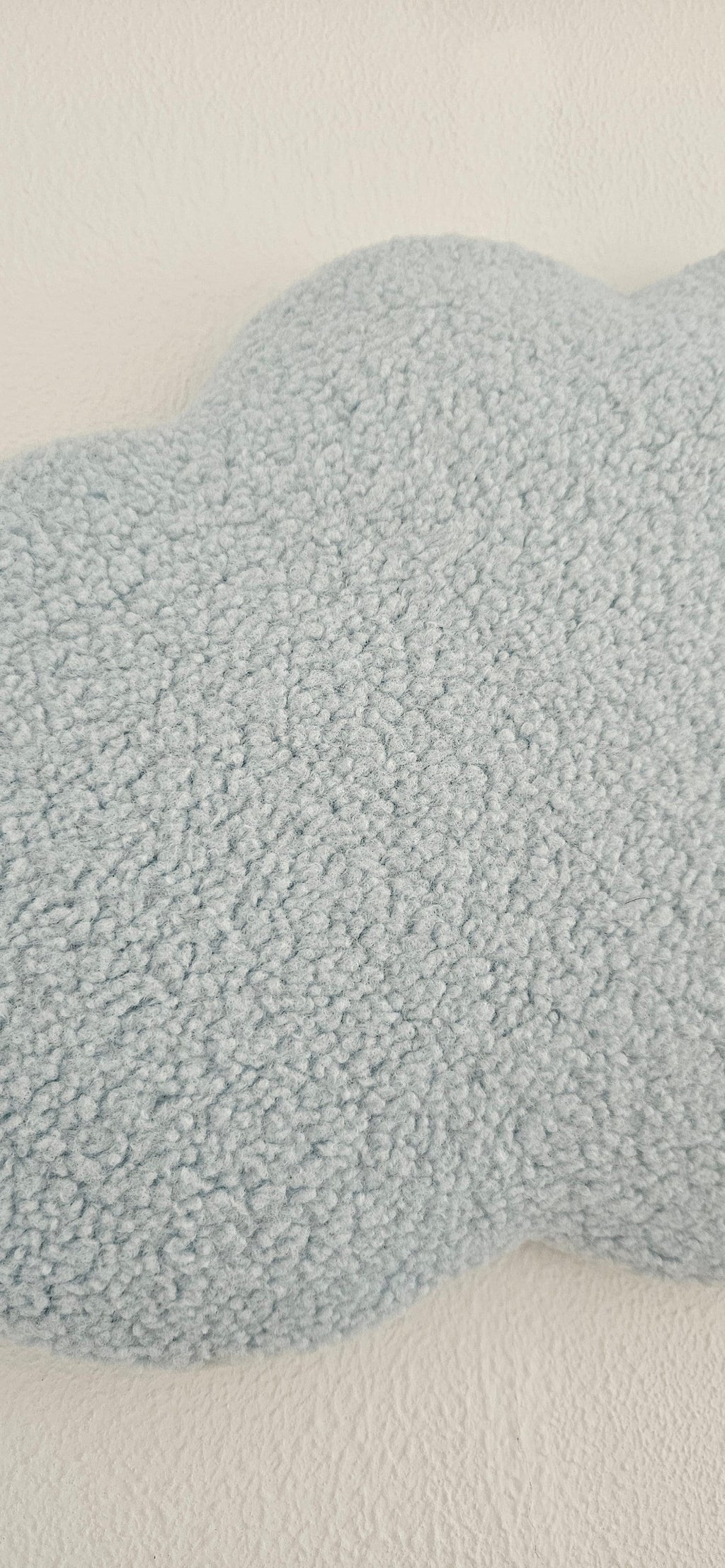 Set wanddecoratie wolken babykamer baby blauw boucle wanddecoratie, kinderkamer, babyroom, clouds,babyblauw