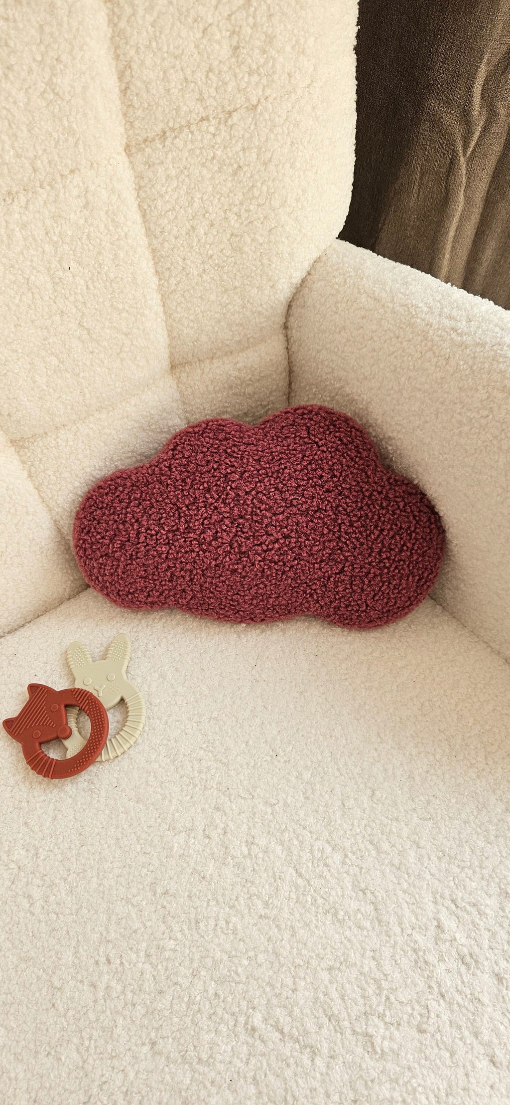 Kleine wolken wanddecoratie wolken babykamer baby blauw boucle wanddecoratie, kinderkamer, babyroom, clouds,