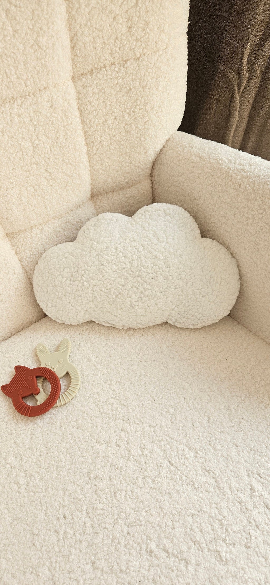 Kleine wolken wanddecoratie wolken babykamer baby blauw boucle wanddecoratie, kinderkamer, babyroom, clouds,