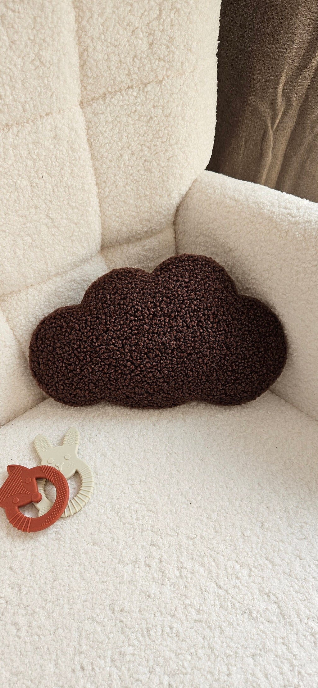 Kleine wolken wanddecoratie wolken babykamer baby blauw boucle wanddecoratie, kinderkamer, babyroom, clouds,