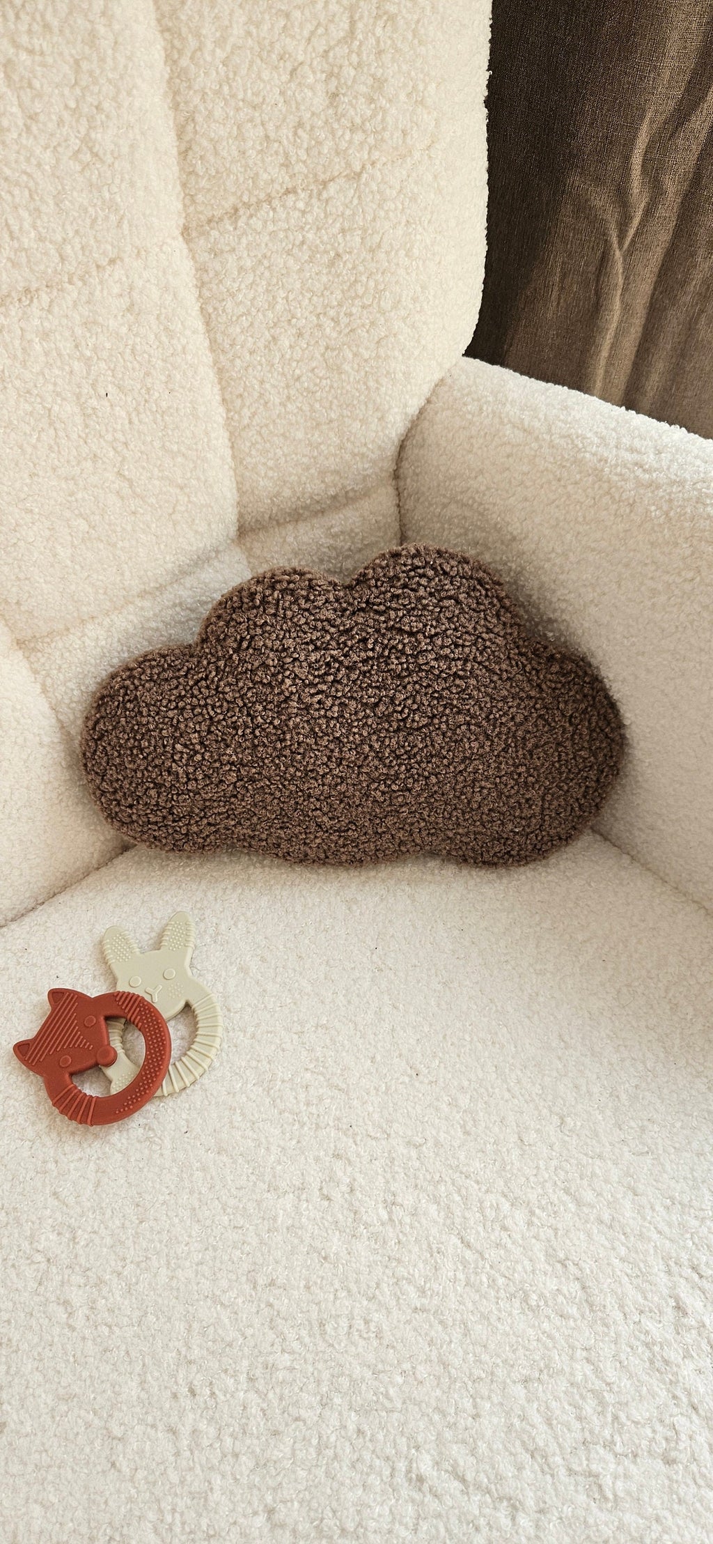 Kleine wolken wanddecoratie wolken babykamer baby blauw boucle wanddecoratie, kinderkamer, babyroom, clouds,